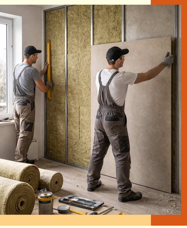 Шумоизоляция стен в Лыткарино от 4609 руб/м2 — звукоизоляция стен под ключ | ТепломастерЛтк