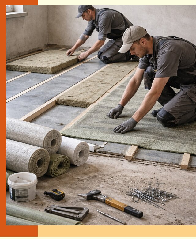 Шумоизоляция пола в Лыткарино — профессиональная звукоизоляция помещений