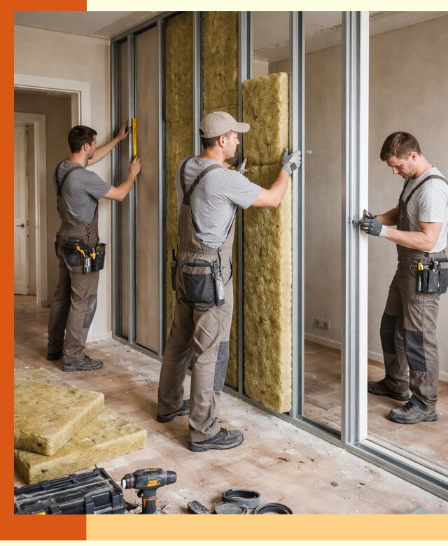 Шумоизоляция межкомнатных перегородок в Лыткарино эффективно и надёжно