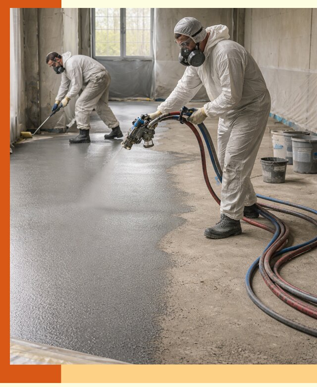 Гидроизоляция полимочевиной полов и конструкций в Лыткарино