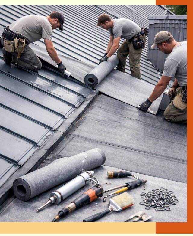 Гидроизоляция металлической кровли полимочевиной в Лыткарино от 8707 руб. | ТепломастерЛтк