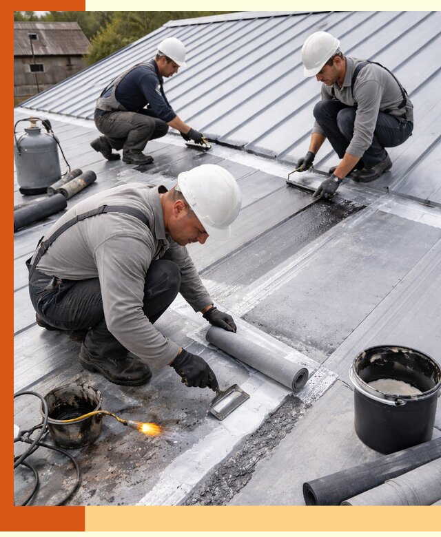 Гидроизоляция металлической кровли с гарантией в Лыткарино