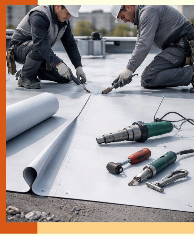 Гидроизоляция мембранной кровли в Лыткарино: монтаж и ремонт быстро