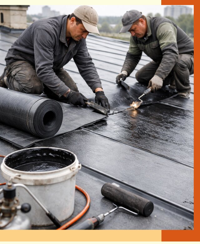 Гидроизоляция фальцевой кровли в Лыткарино от 7682 руб. под ключ | ТепломастерЛтк