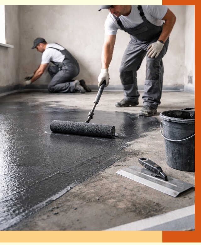 Профессиональная гидроизоляция пола в Лыткарино от 8707 руб. под ключ | ТепломастерЛтк