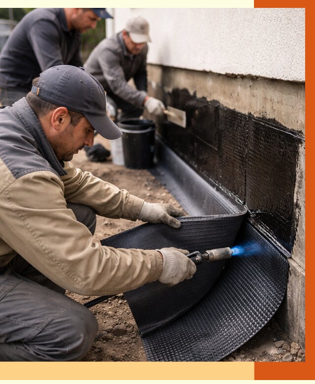 Гидроизоляция цоколя и отмостки в Лыткарино от 8707 руб. — ТепломастерЛтк