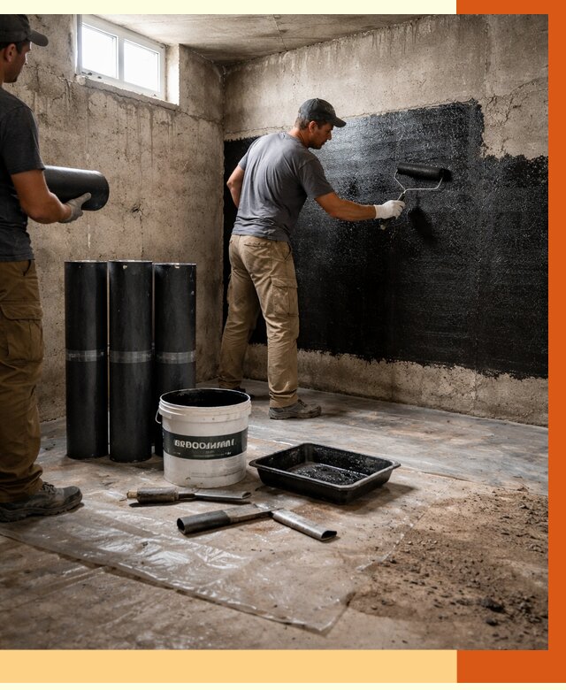 Гидроизоляция подвала в Лыткарино от 3585 руб. под ключ | Профессионально — ТепломастерЛтк