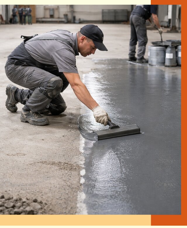 Гидроизоляция промышленного пола в Лыткарино от 1229 руб./м2 — ТепломастерЛтк специалисты под ключ