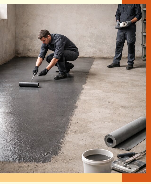 Гидроизоляция гаражного пола в Лыткарино от 3585 руб./м² — ТепломастерЛтк профессионально