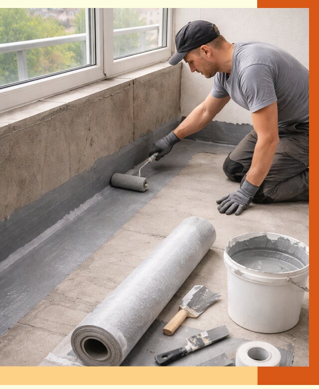 Профессиональная гидроизоляция балкона в Лыткарино от 4302 руб. | ТепломастерЛтк