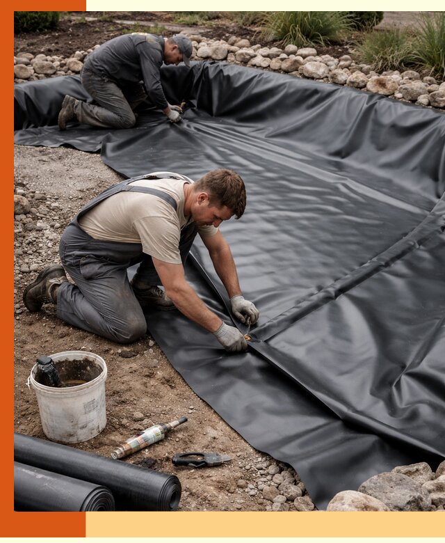 Гидроизоляция пруда в Лыткарино: надежная защита и герметизация