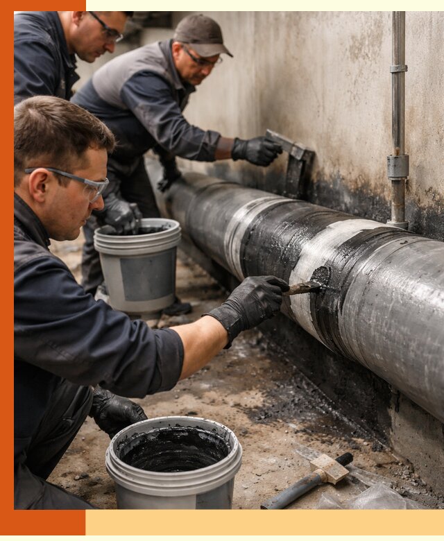 Гидроизоляция труб в Лыткарино — защита и герметизация коммуникаций