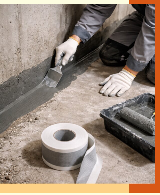 Гидроизоляция швов и герметизация стыков в Лыткарино от 1280 руб. | ТепломастерЛтк