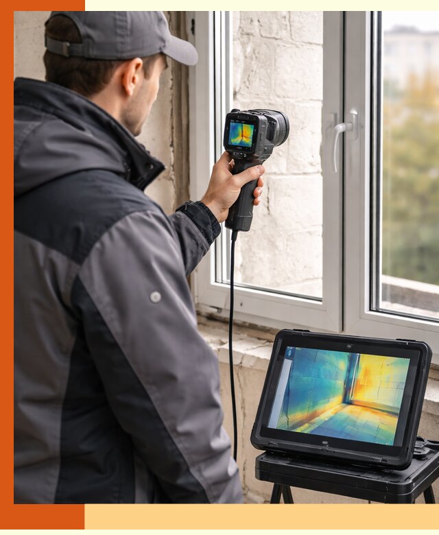 Тепловизионное обследование дома в Лыткарино для выявления утечек тепла