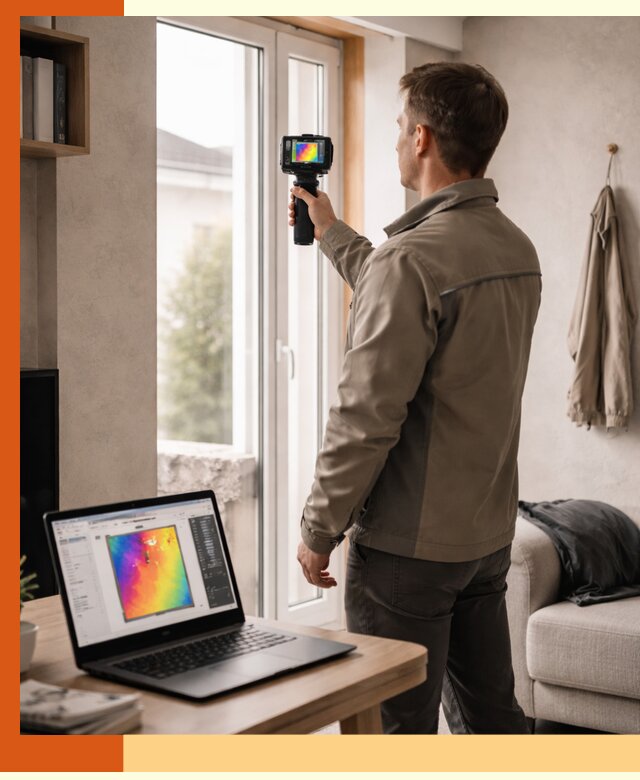 Тепловизионное обследование квартиры в Лыткарино для поиска утечек тепла