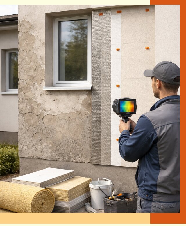 Тепловизионное обследование фасада в Лыткарино от 4609 руб. под ключ | ТепломастерЛтк