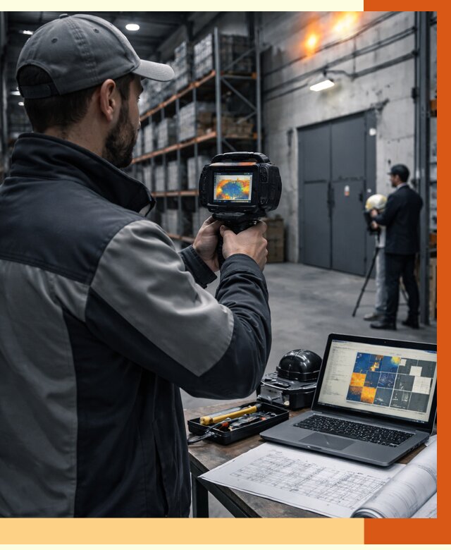 Тепловизионное обследование склада в Лыткарино от 6658 руб. | ТепломастерЛтк