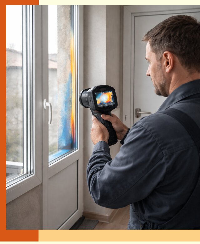 Тепловизионное обследование окон и дверей в Лыткарино