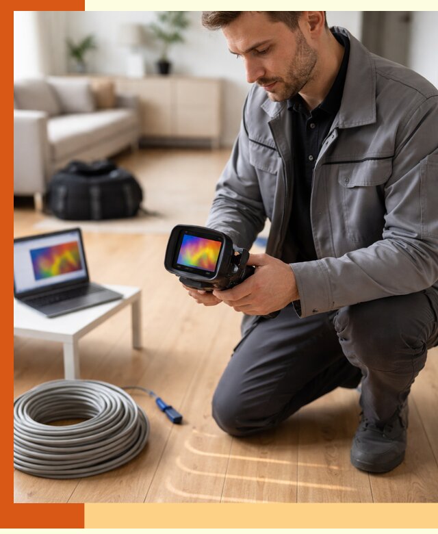 Тепловизионное обследование тёплого пола в Лыткарино для точной диагностики