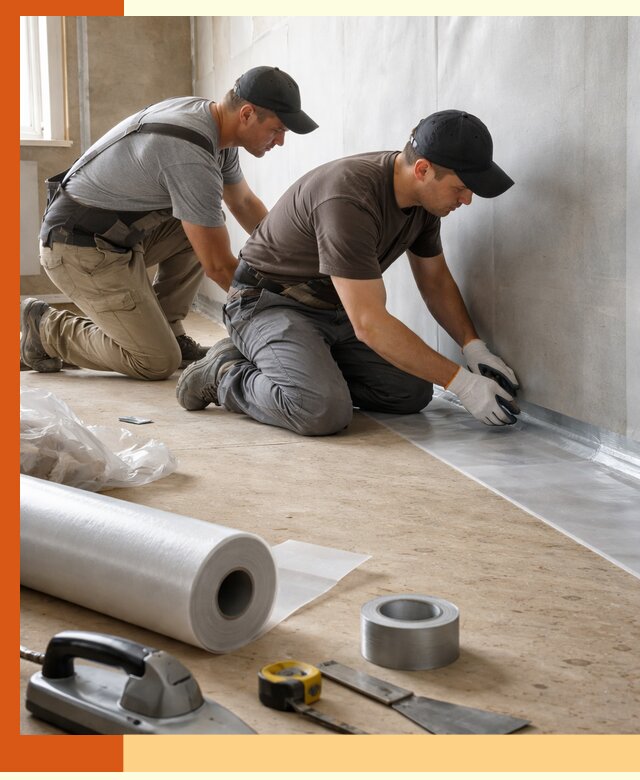 Монтаж пароизоляции для дома и помещений в Лыткарино