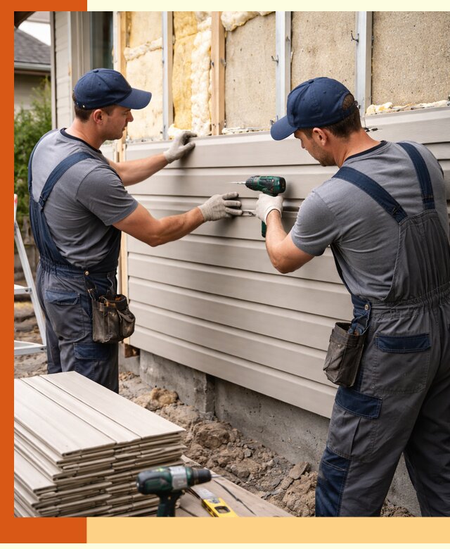 Монтаж сайдинга после утепления в Лыткарино качественно и надежно